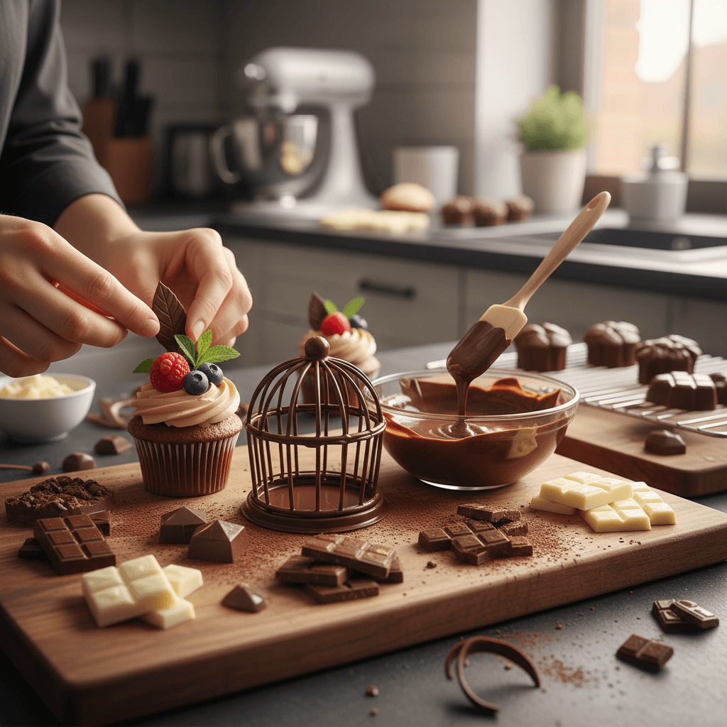 El arte de decorar con chocolate derretido: técnicas y secretos