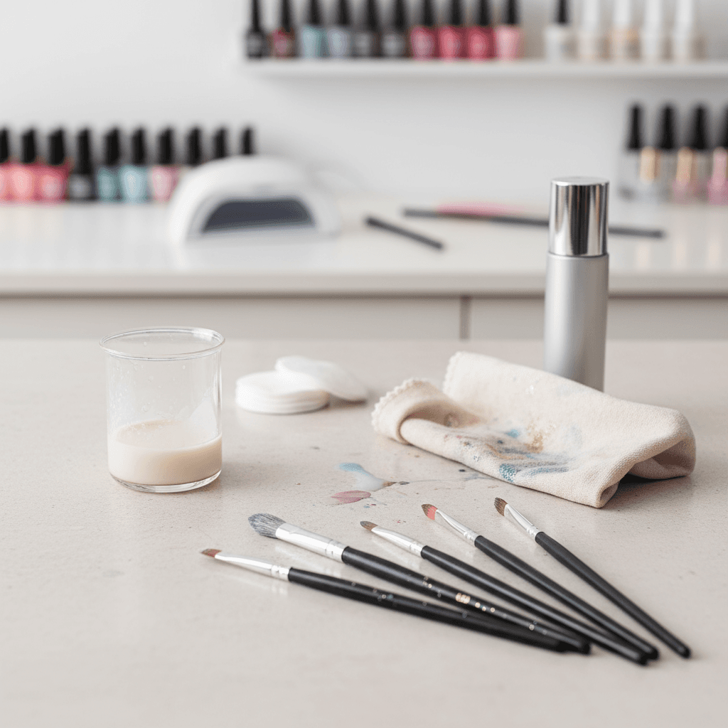 GuĂa completa para limpiar tus pinceles de nail art: Mantenimiento y cuidado