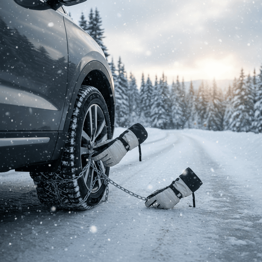 Cómo instalar cadenas para la nieve: guía paso a paso para una conducción segura